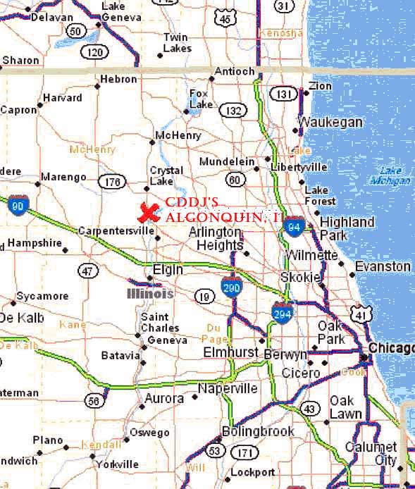 CDDJ's Service Area Map